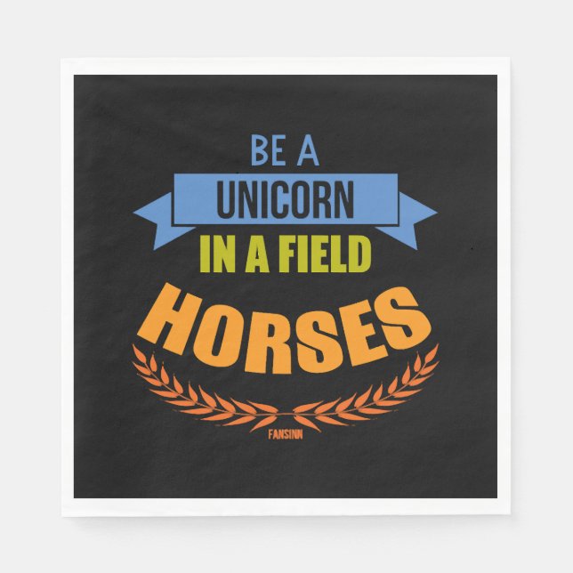 Unicorn-hästmytiska varelser Pony Unicorn Pappersservett (Framsidan)