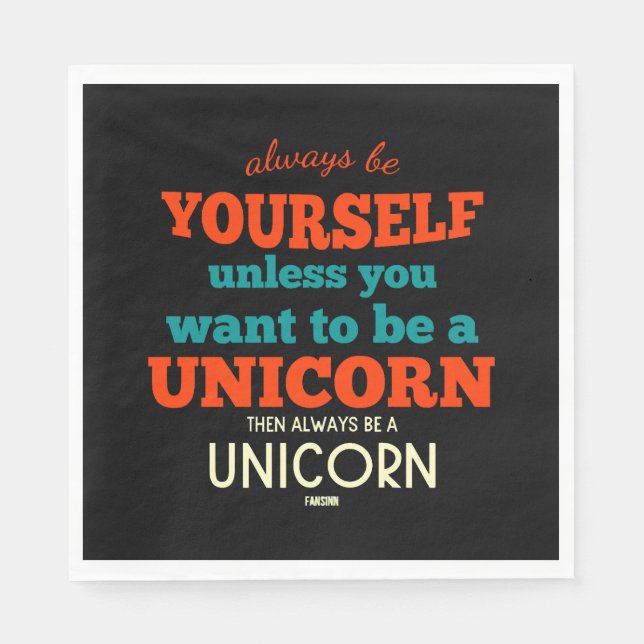 Unicorn-hästmytiska varelser Pony Unicorn Pappersservett (Framsidan)