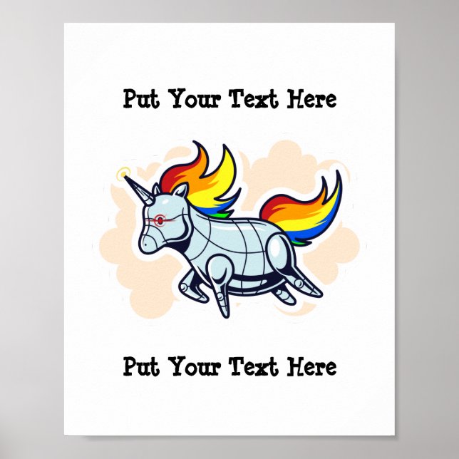 Unicorn Head clipart | Iron Unicorn Clipart Poster (Framsidan)