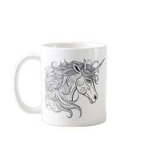 Unicorn Head Teckning
