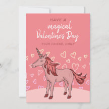 Unicorn Heart Kids Classroom Valentine's Day