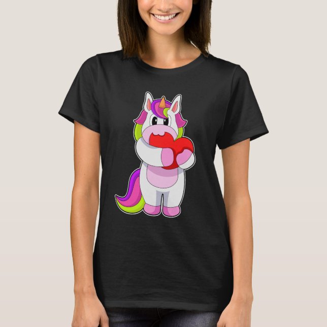 Unicorn Heart T Shirt (Framsida)