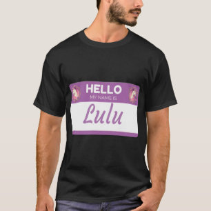 Unicorn Hej My Namn är Lulu - Gift för någon C T Shirt