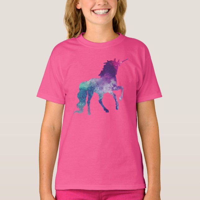 Unicorn Himlar | Cute Magic Kids Bodykostym Tee (Framsida)