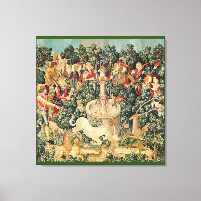 Unicorn hittas canvastryck (Framsida)