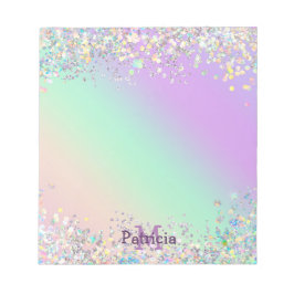 Unicorn HoloGraph Glitter Anteckningsblock