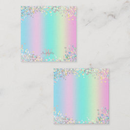 Unicorn HoloGraph Glitter Anteckningskort