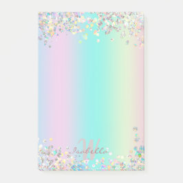 Unicorn HoloGraph Glitter Post-it Block