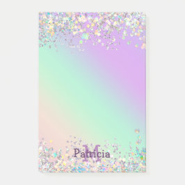 Unicorn HoloGraph Glitter Post-it Block