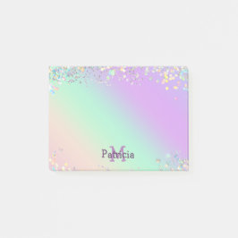Unicorn HoloGraph Glitter Post-it Block