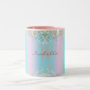 Unicorn HoloGraph Glitter Två-Tonad Mugg