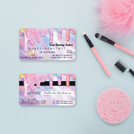 Unicorn HoloGraph Thick Glitter Drives Kredit Visitkort