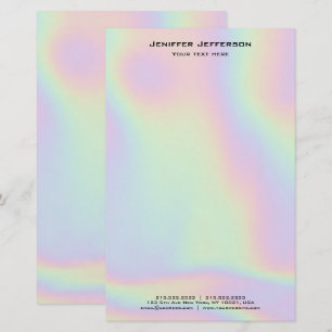 Unicorn holographic Stationery Brevpapper