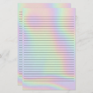 Unicorn holographic Stationery Brevpapper