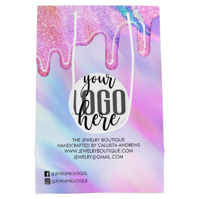 Unicorn Holography Glitter Customer Business (Baksidan)