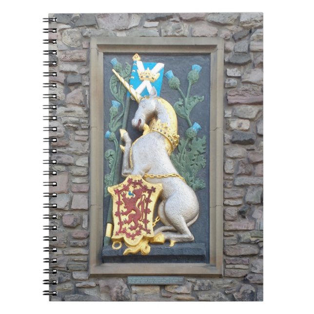Unicorn, Holyrood Palace Anteckningsbok (Framsidan)