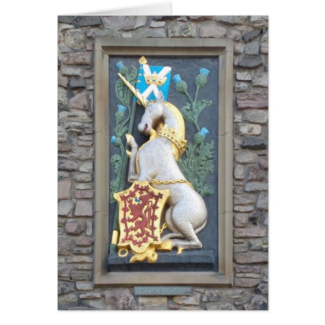 Unicorn, Holyrood Palace Hälsningskort (Framsidan)
