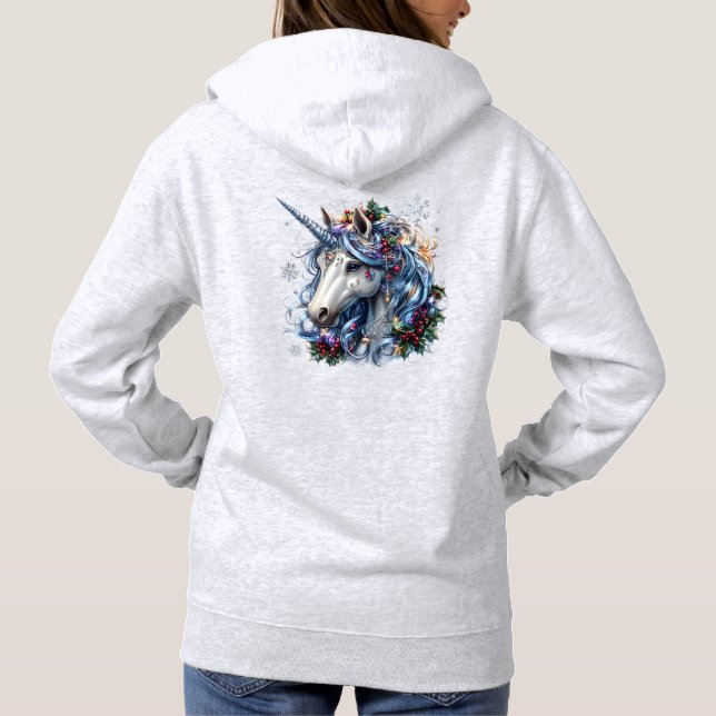 Unicorn Hoodie T Shirt (Baksida)