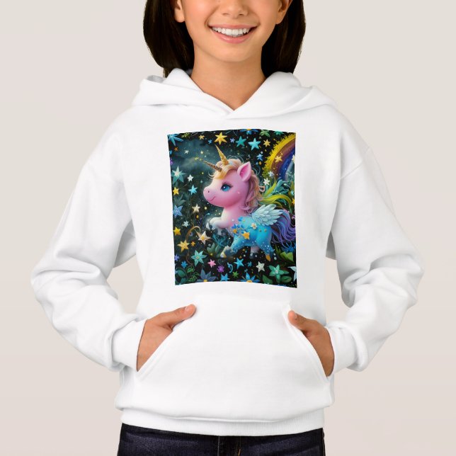Unicorn Hoodies & Sweatshirtss T Shirt (Framsida)