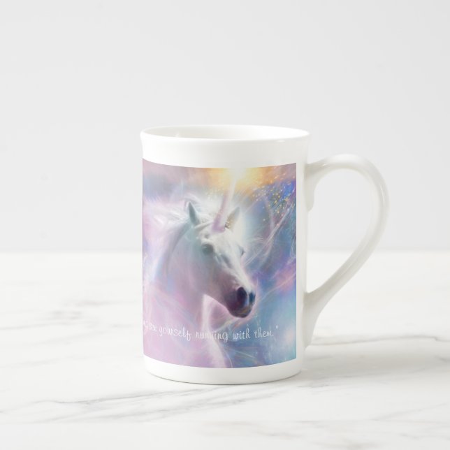 Unicorn Horse SHAFIRE Giant Coffee Mugg Benporslin Mugg (Höger)