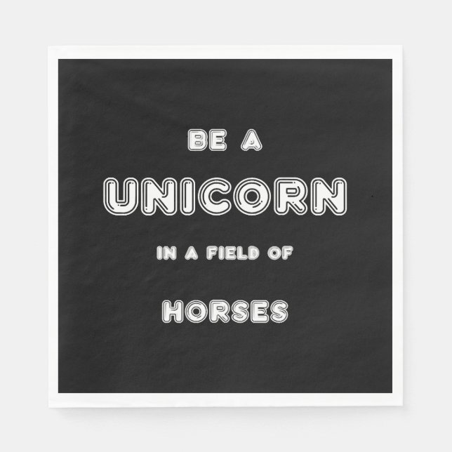 Unicorn Horses Pappersservett (Framsidan)
