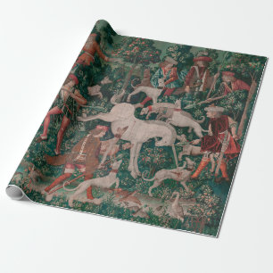 Unicorn Hunt Medieval Art - Unicorn Defence Himsel Presentpapper