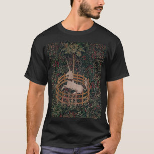 Unicorn Hunt Medieval Art - Unicorn Rests in Garde T Shirt