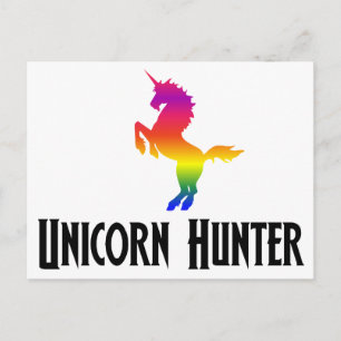 Unicorn Hunter (regnbåge) Vykort