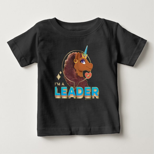 Unicorn "I’a Leader’ Design T Shirt (Framsida)