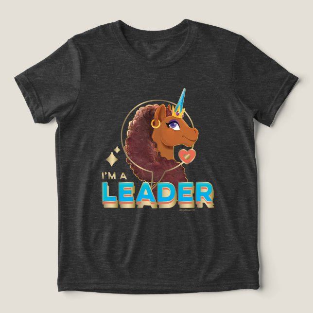 Unicorn "I’a Leader’ Design T Shirt (Design Framsida)