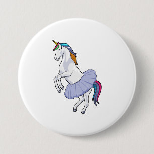 Unicorn i Ballet med Skirt Knapp