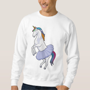 Unicorn i Ballet med Skirt Lång Ärmad Tröja