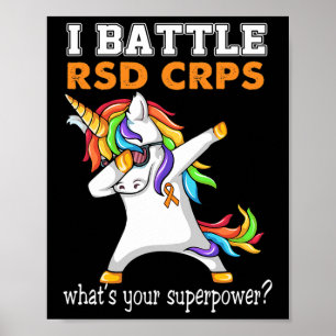Unicorn I Battle RSD Crps Awareness Poster