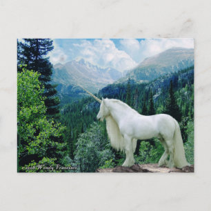 Unicorn i bergen vykort