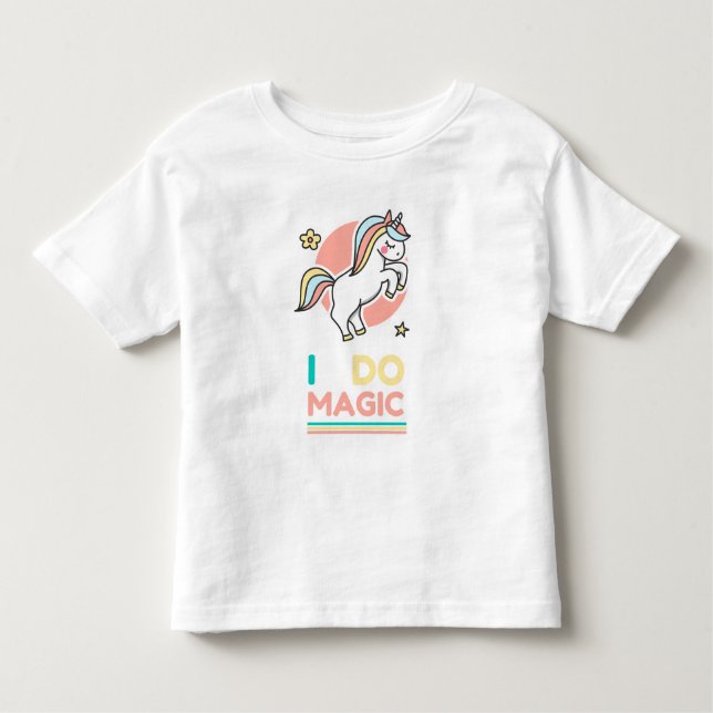 Unicorn - I Do Magic T Shirt (Framsida)