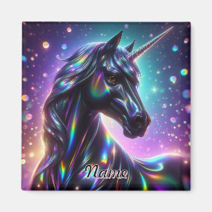 Unicorn i en magisk Gnistra-bakgrund Magnet