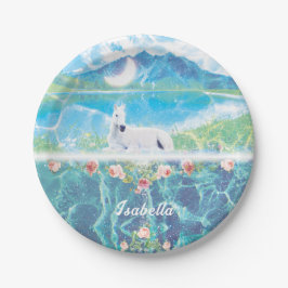 Unicorn i en paradisdrömsvärld