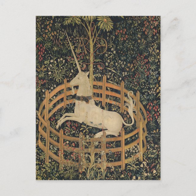 Unicorn i fångenskap vykort (Framsida)