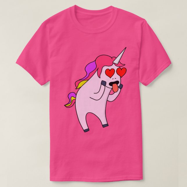 Unicorn i kärlek t shirt (Design framsida)