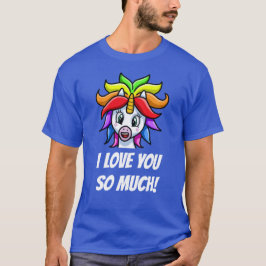 Unicorn I Kärlek You så roligt T Shirt