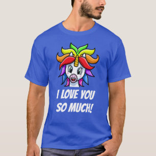 Unicorn I Kärlek You så roligt T Shirt
