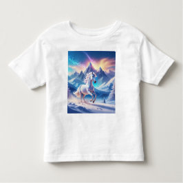 Unicorn i Majestic Snowy Mountains T Shirt