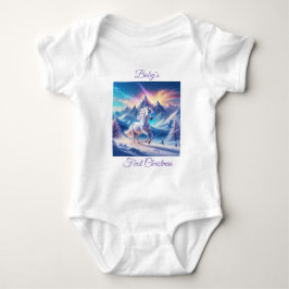 Unicorn i Majestic Snowy Mountains T Shirt