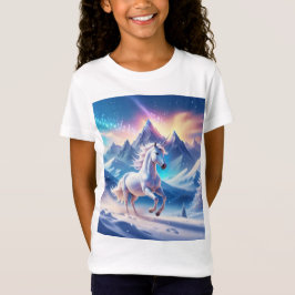 Unicorn i Majestic Snowy Mountains T Shirt