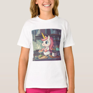 Unicorn i matlagning t shirt