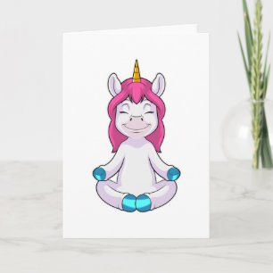 Unicorn i Meditate i Sitta Kort
