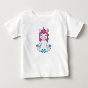 Unicorn i Meditate i Sitta T Shirt