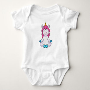 Unicorn i Meditate i Sitta T Shirt