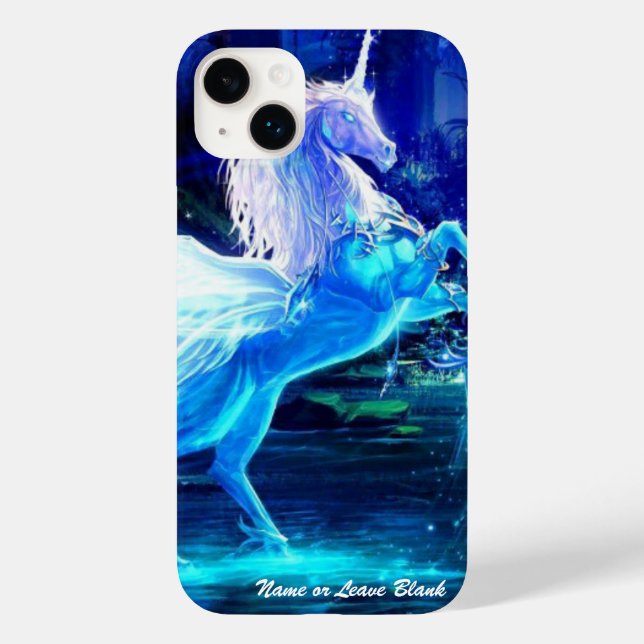 Unicorn i Moonlight Customize Namn iphone (Baksida)