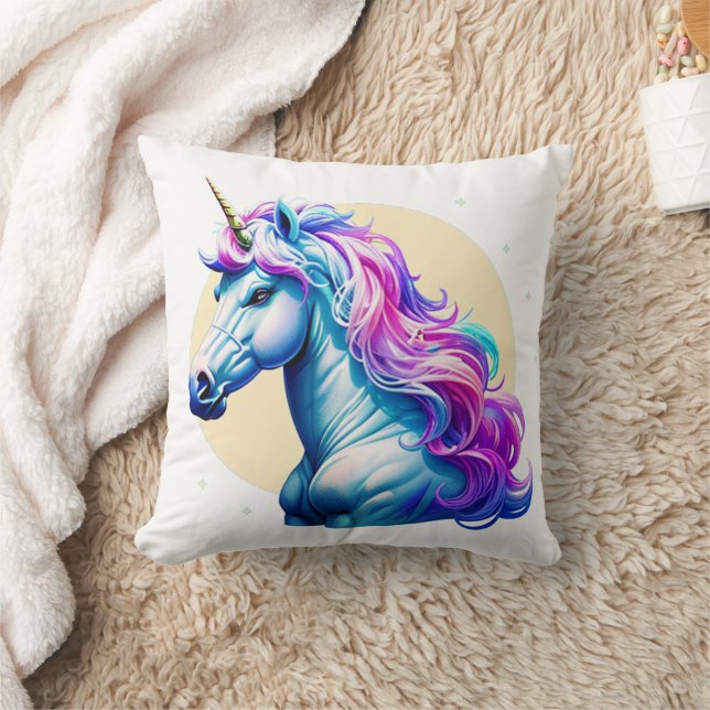 Unicorn i Moonlight Kudde (Filt)